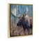Stupell Industries Expressive Moose in Forest Floating Frame, design by James Corwin